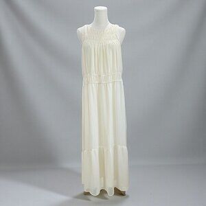 A New Day Cream Maxi Dress Small Romantic Cottagecore Soft Girl Ethereal Cruise